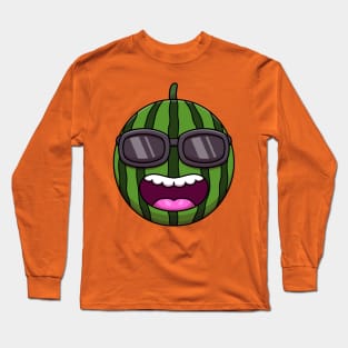 Cool Cartoon Watermelon Long Sleeve T-Shirt